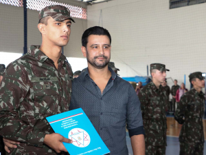 Solenidade de entrega da boina aos soldados do CMSM