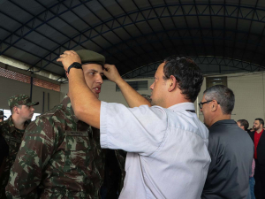 Solenidade de entrega da boina aos soldados do CMSM