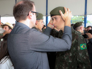 Solenidade de entrega da boina aos soldados do CMSM