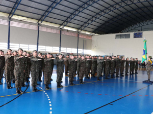 Solenidade de entrega da boina aos soldados do CMSM